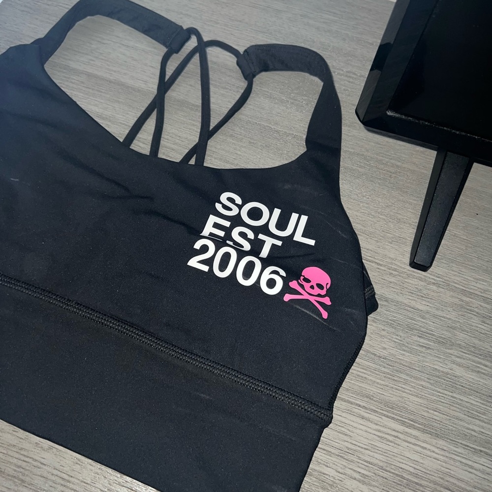 SoulCycle x lululemon free to be longline bra